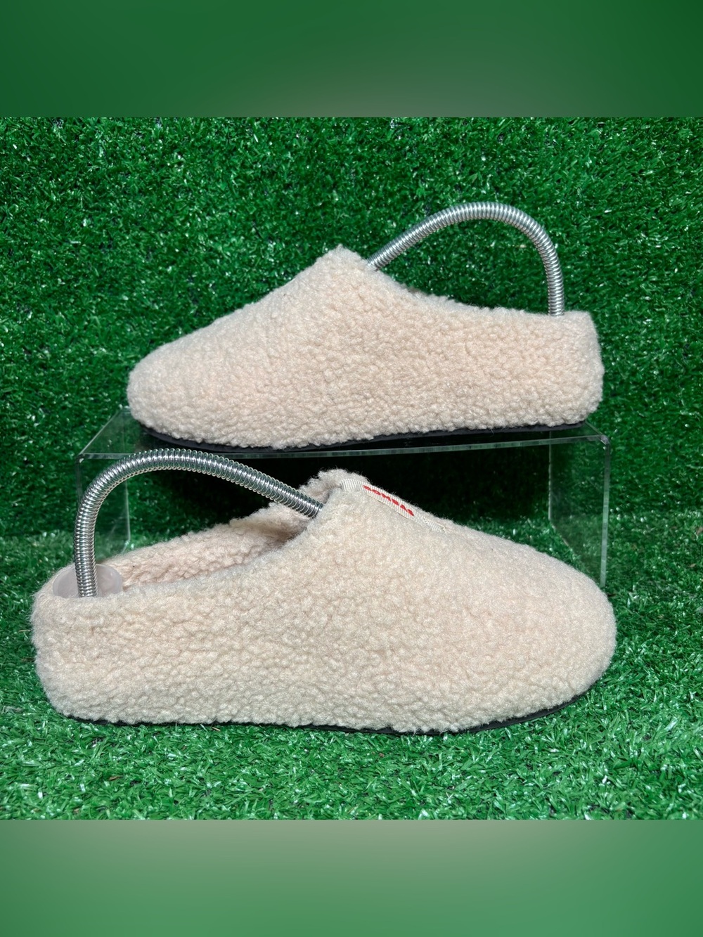 Bombas Sunday Slipper Ivory Cream Sherpa Slip Ons Womens 8